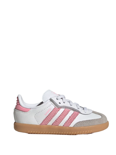 adidas Samba OG Comfort sluiting elastisch kant in wit/roze