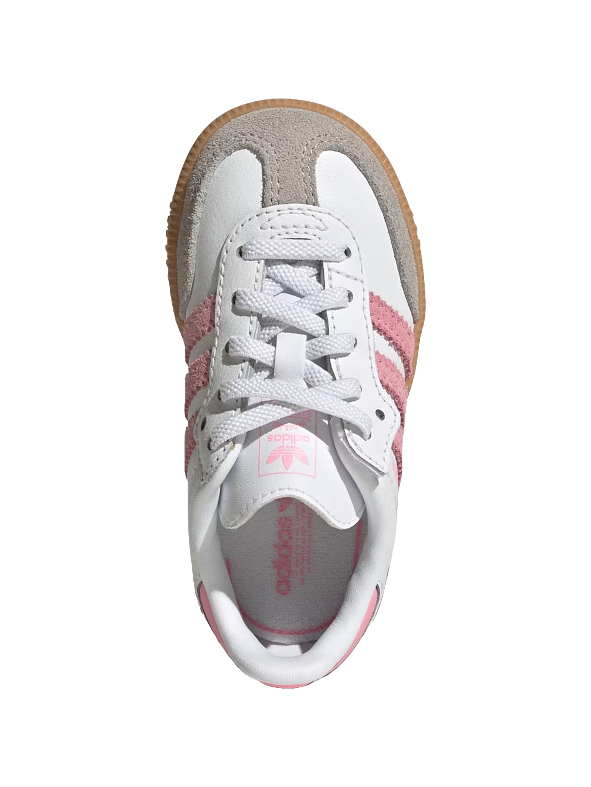 adidas Samba OG Comfort sluiting elastisch kant in wit/roze