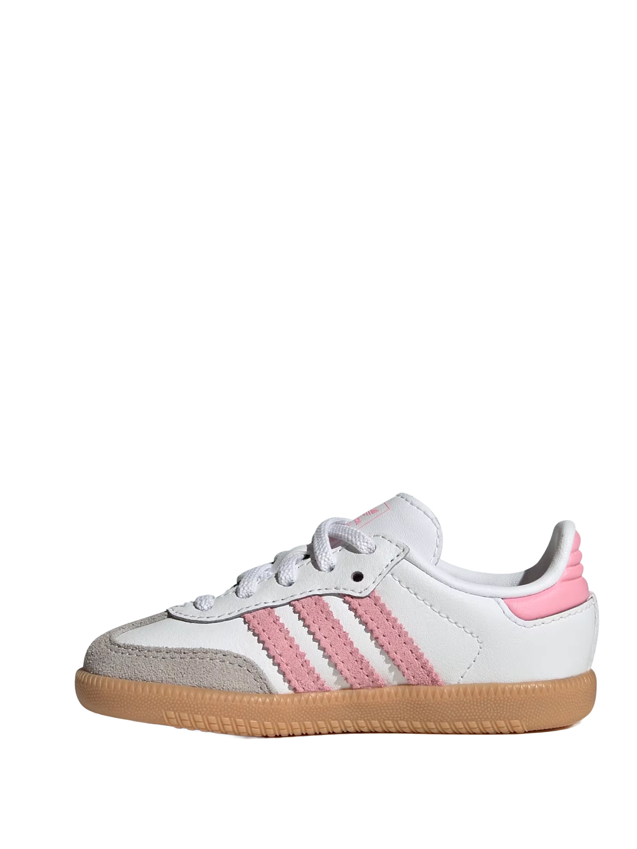 adidas Samba OG Comfort sluiting elastisch kant in wit/roze