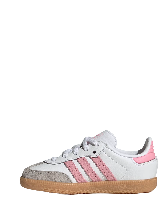 adidas Samba OG Comfort sluiting elastisch kant in wit/roze
