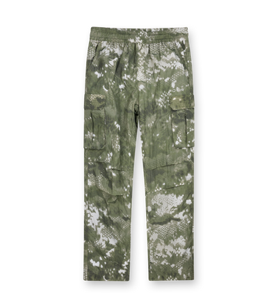 Digital camouflage pants on a white background