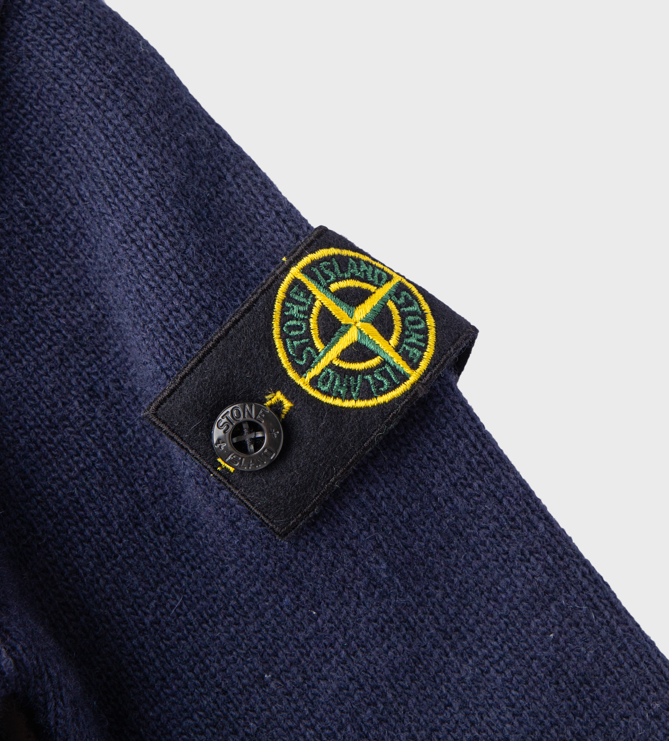 Jersey Zip Up Sweater Navy