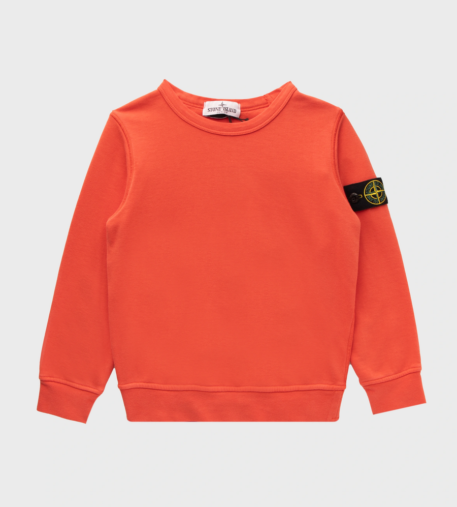 Compass Badge Sweater Orange
