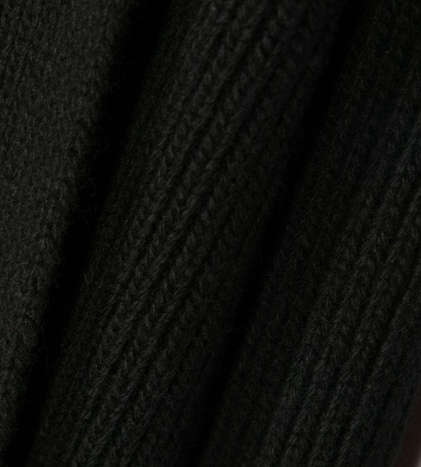 Compass Patch Scarf Black