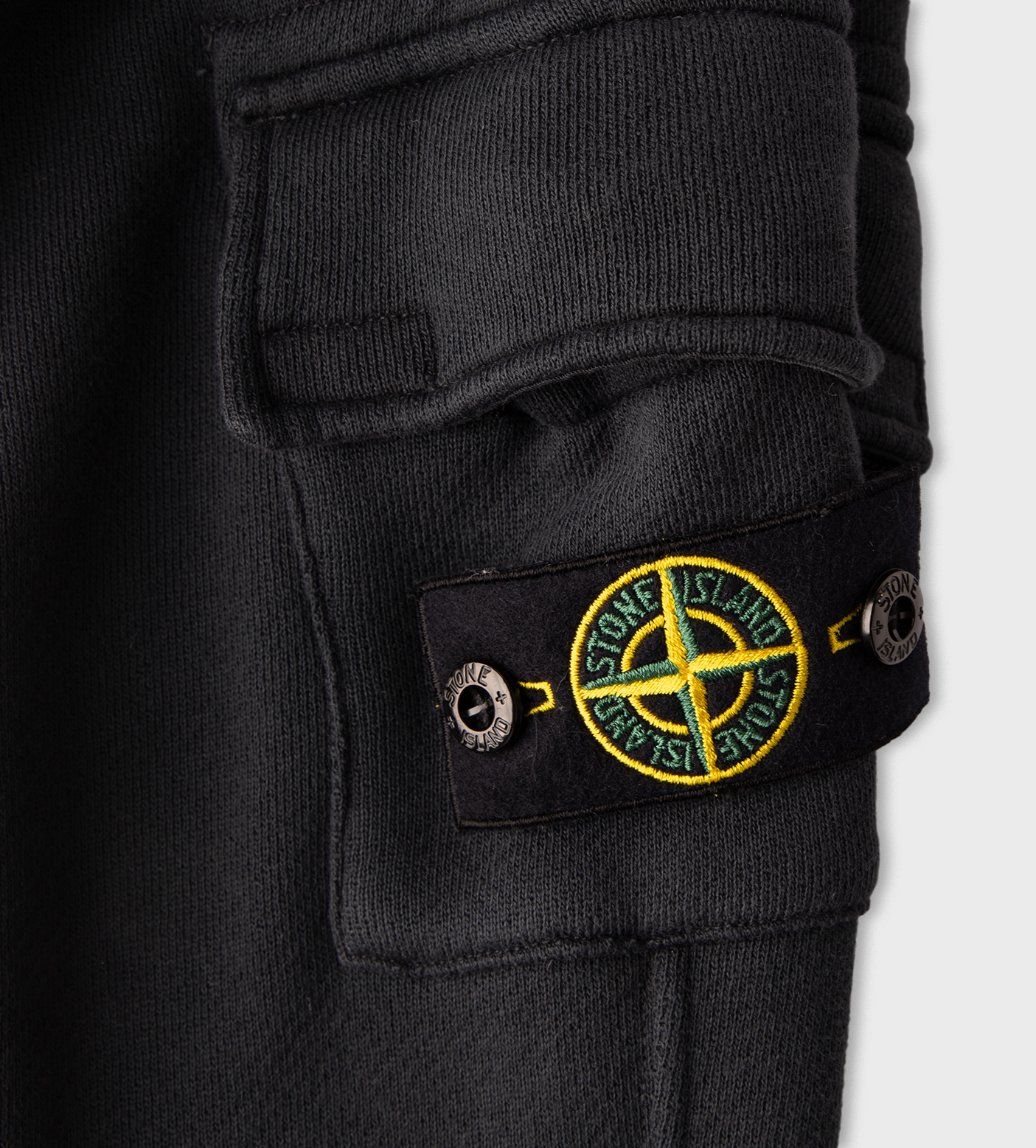 Compass-Patch Track Pants Black