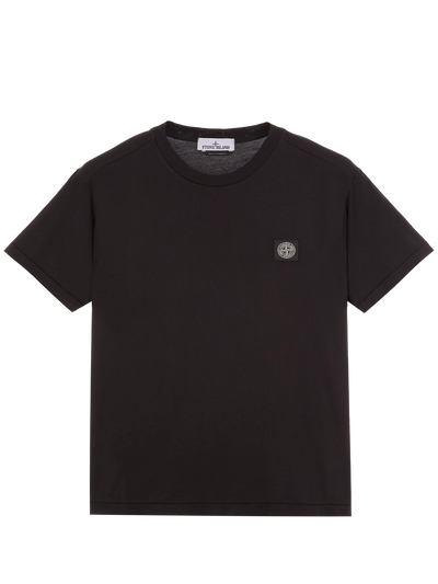 Kids Compass-Patch T-shirt in Black
