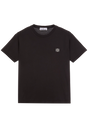 Kids Compass-Patch T-shirt in Black