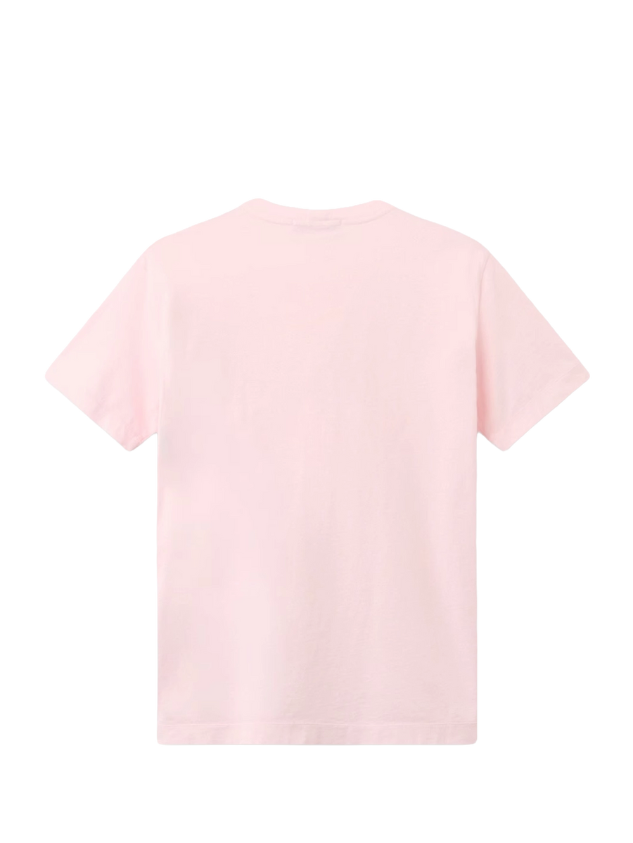 Stone Island Junior Compass Patch T-Shirt in Pink