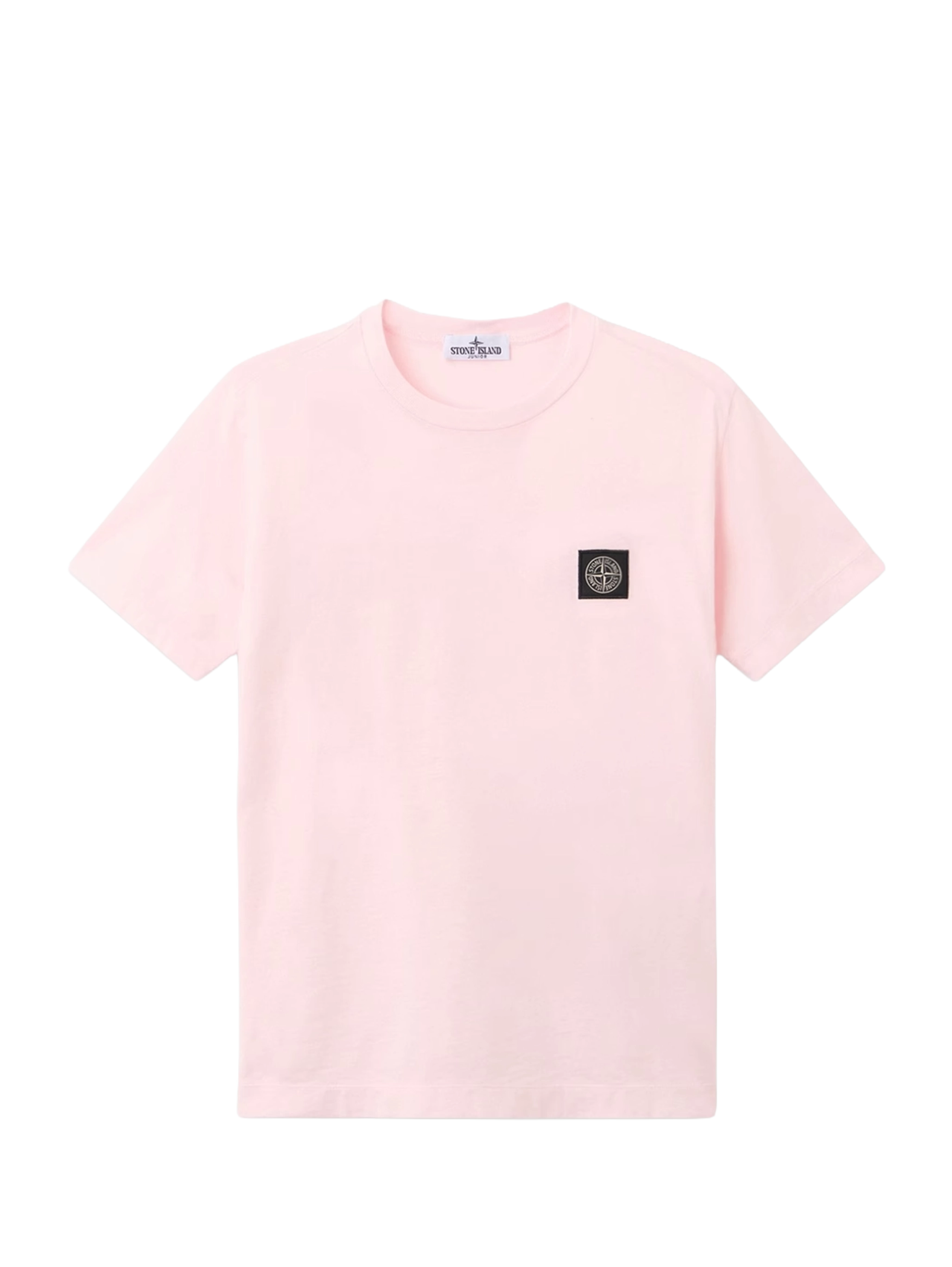 Stone Island Junior Compass Patch T-Shirt in Roze