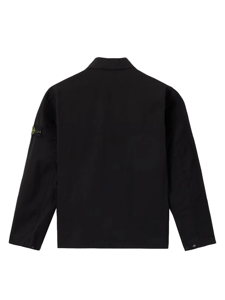 Stone Island Junior Oversized-Fit Overshirt in Black