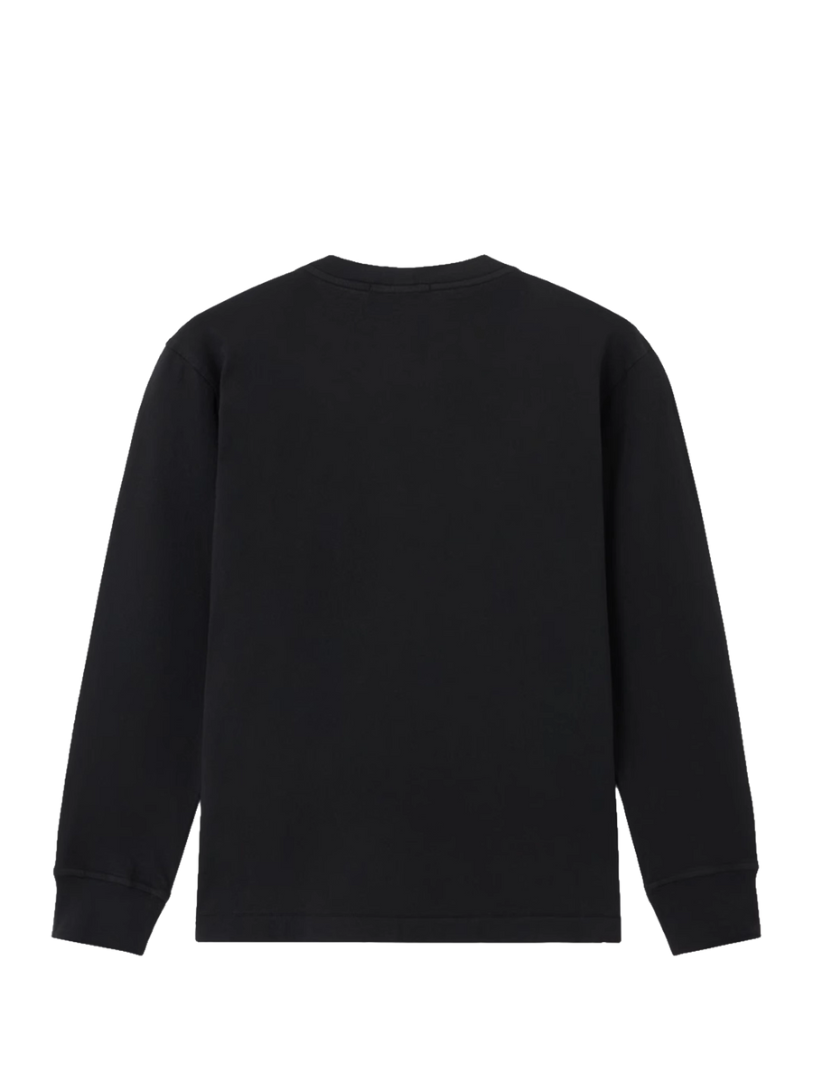 Stone Island Junior Regular Fit Long Sleeve T-Shirt With Compass Patch