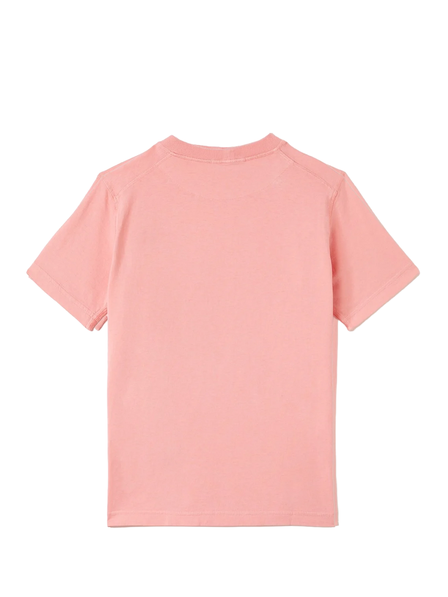Stone Island Junior T-Shirt With Logo in Roze