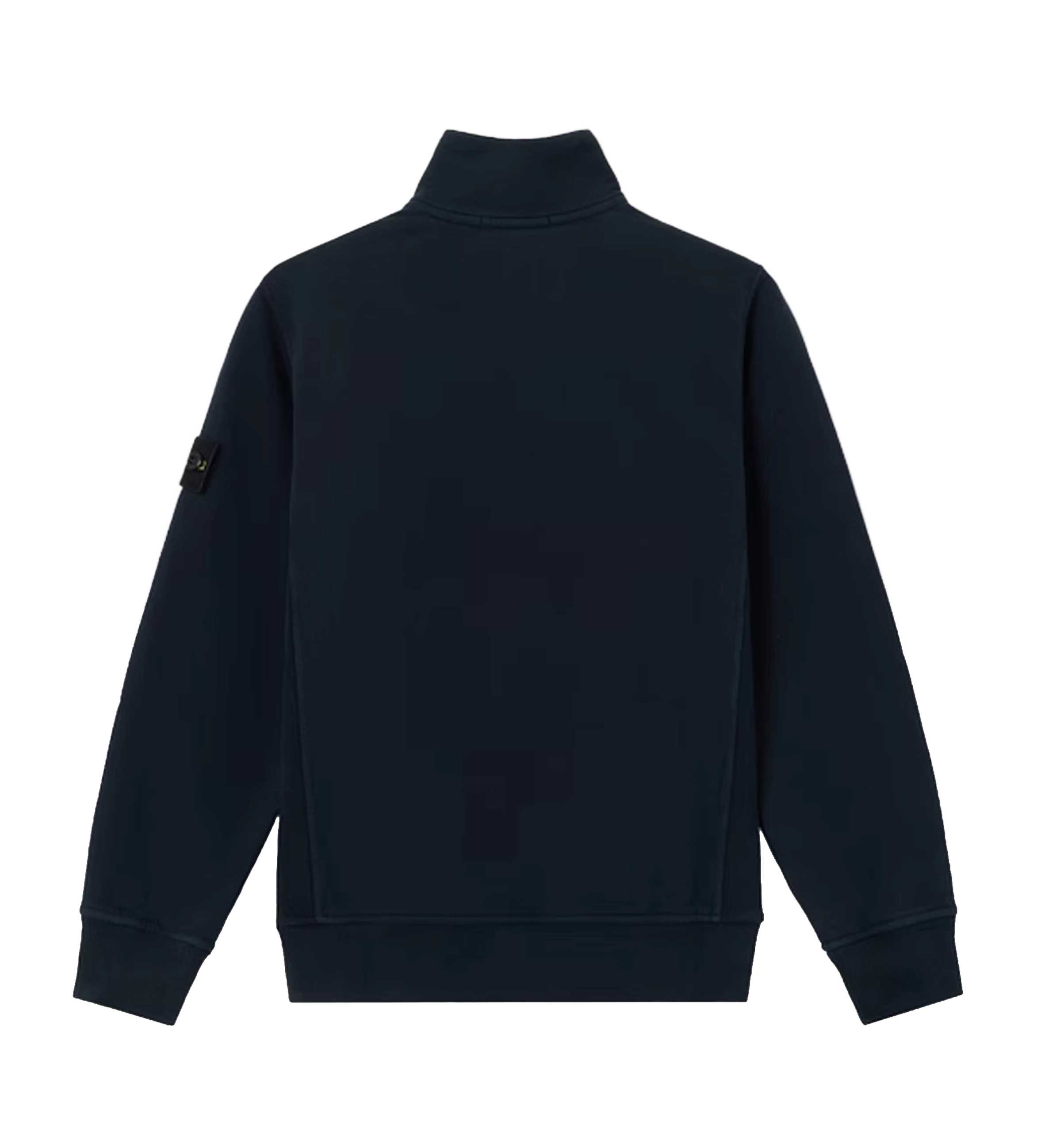 Kids Brushed Organic Cotton Fleece Half-Zip Sweatshirt Navy Blue