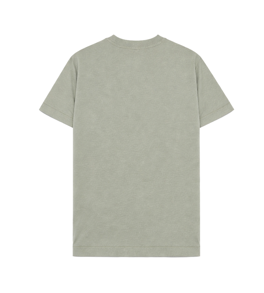Stone Island Junior Logo T-shirt in Parelgrijs