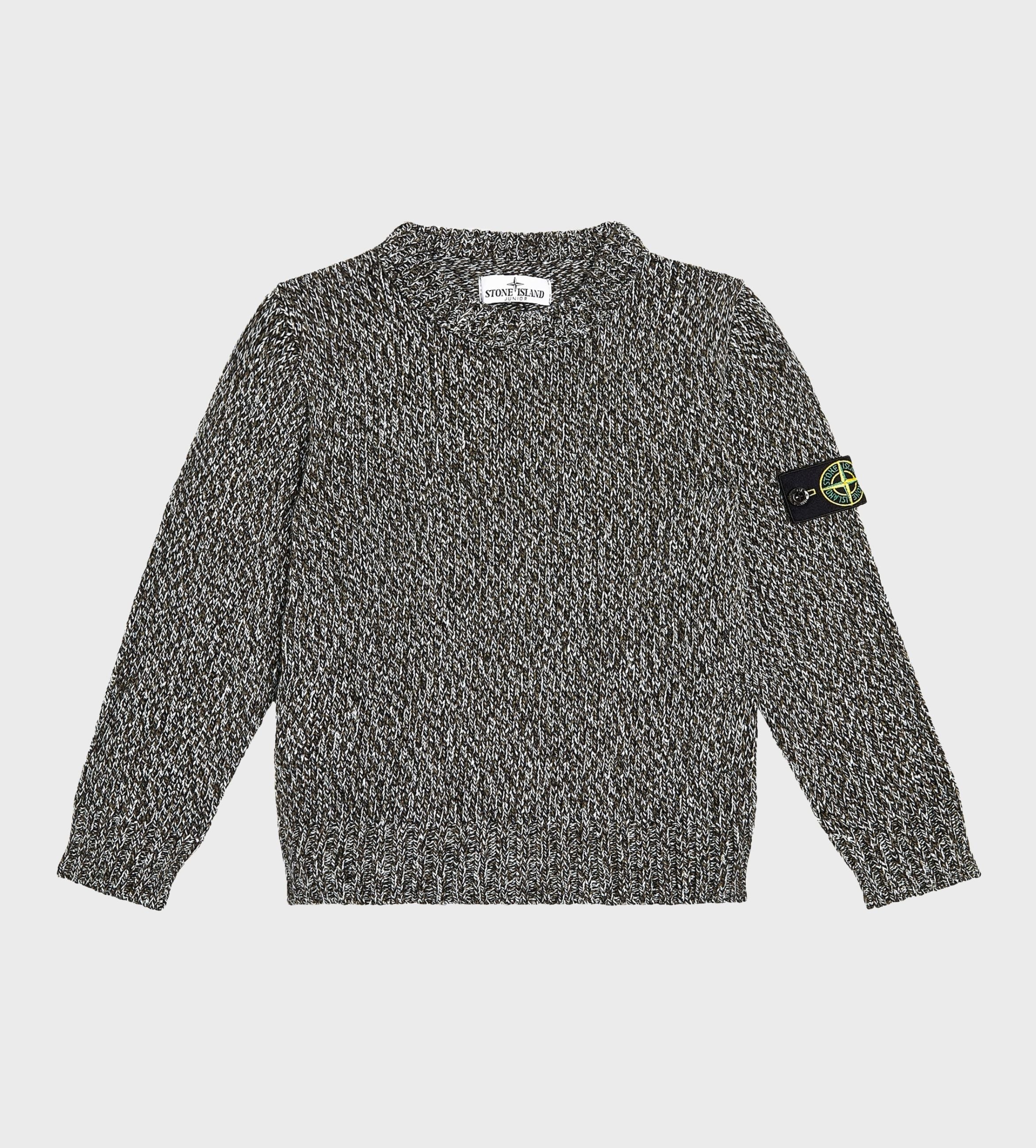 Compass Patch Sweater Grey
