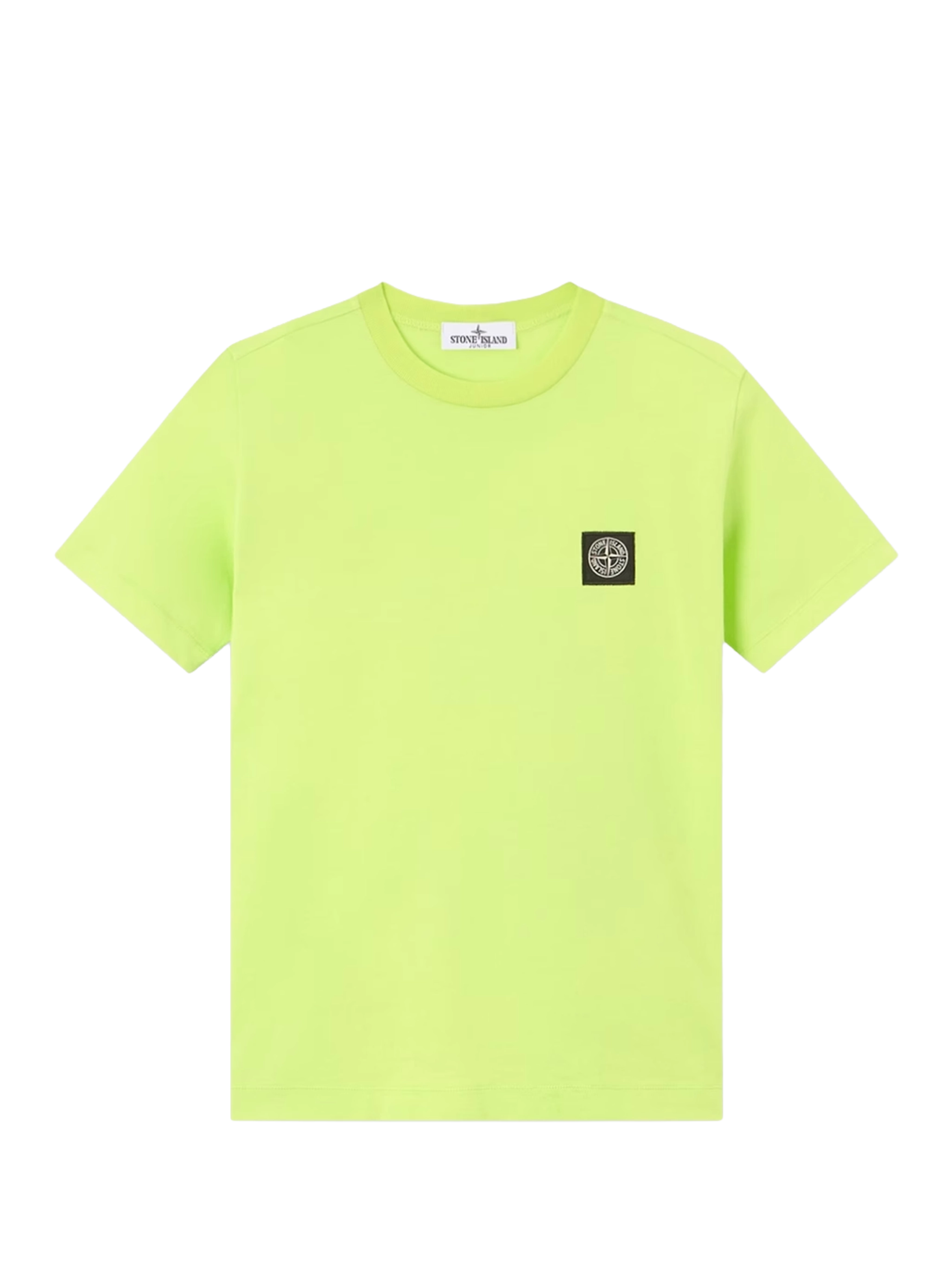 Stone Island T-Shirt With Compass Patch in Lime