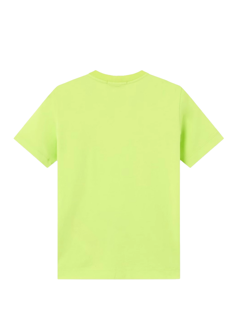 Stone Island T-Shirt With Compass Patch in Lime