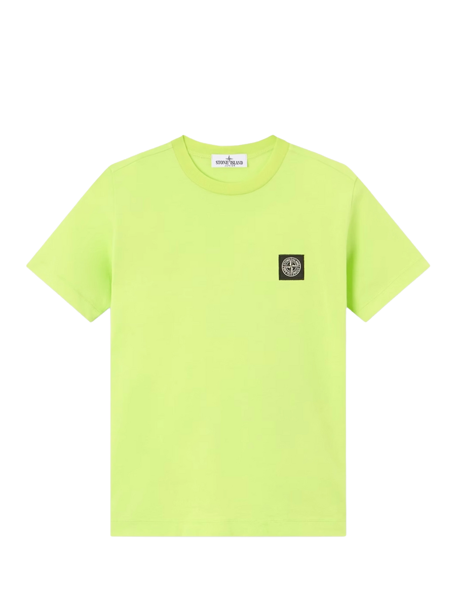 Stone Island T-Shirt With Compass Patch in Lime