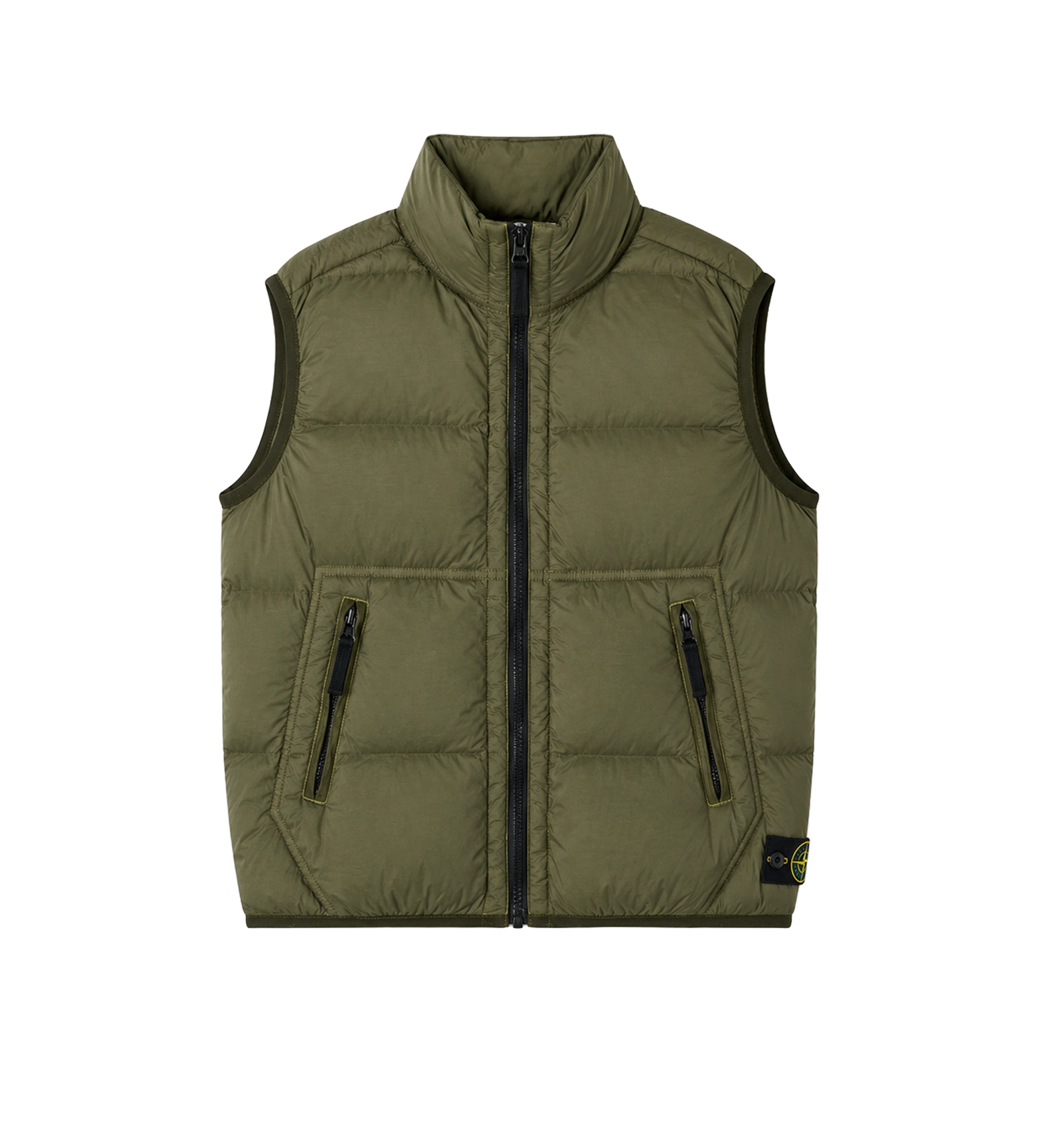 Kids Compass Quilted Down Vest Green