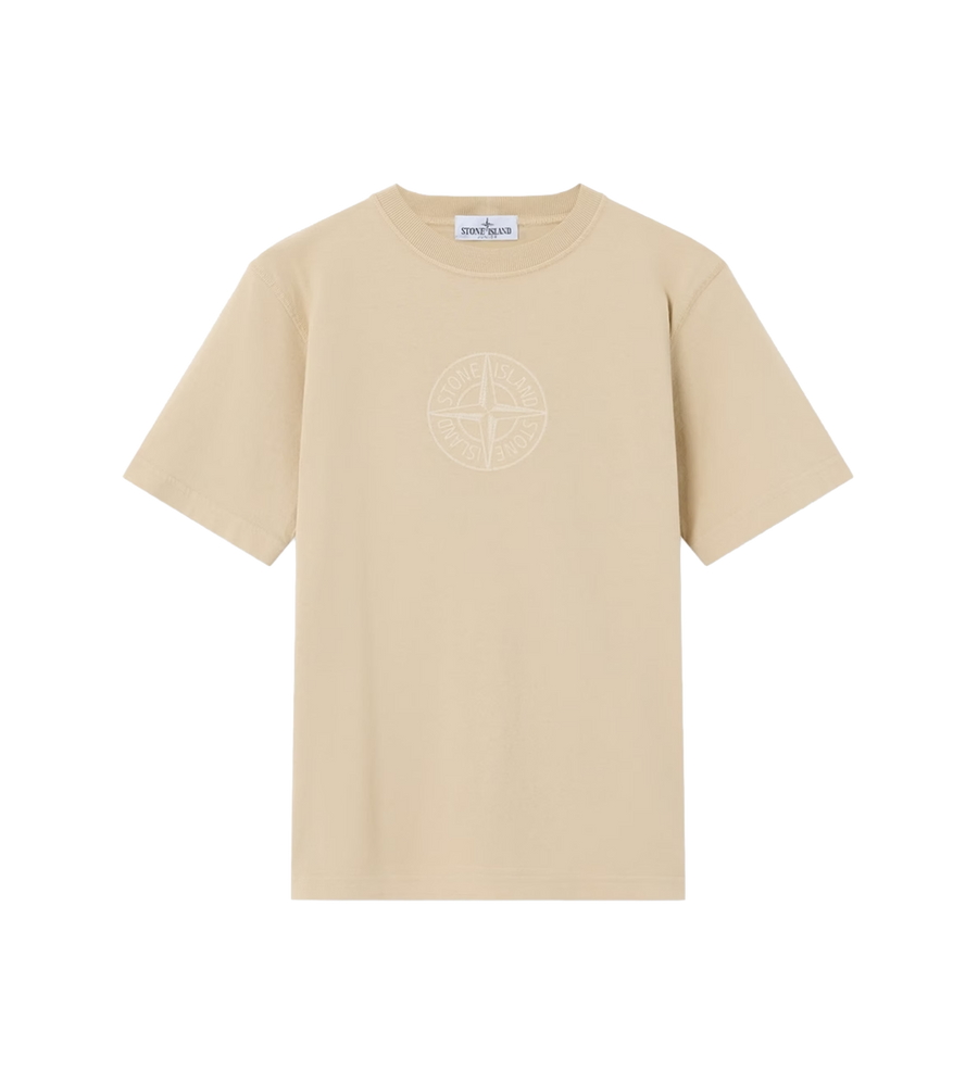Stone Island Compass Logo T-Shirt in Beige