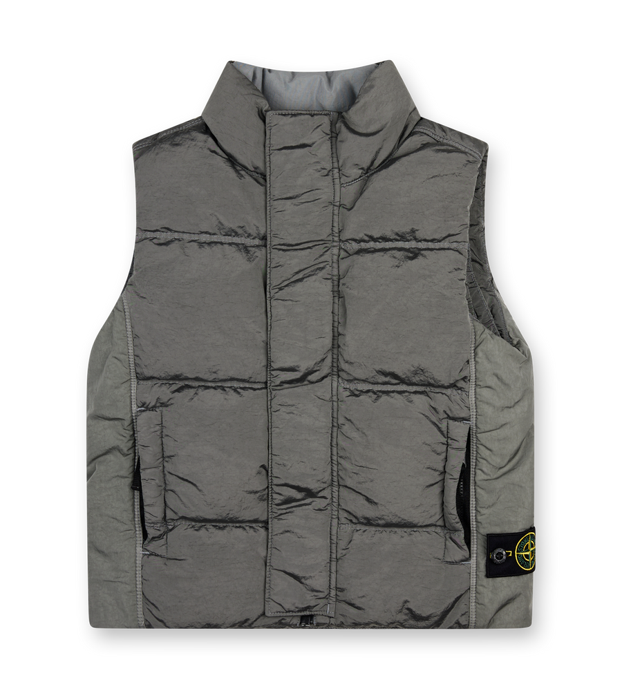 grey gilet vest with zip pockets 