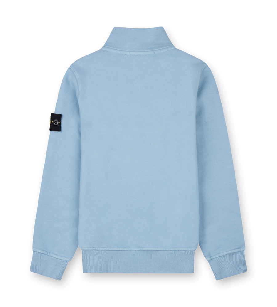 Stone Island Compass Halfzip Sweater in Light Blue (Kids)