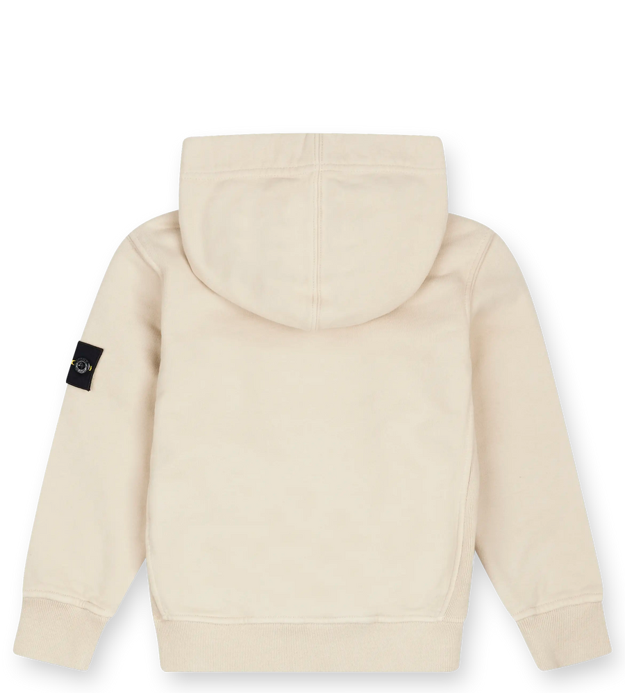 Stone Island Junior Cotton Hoodie in Sand (Kids)