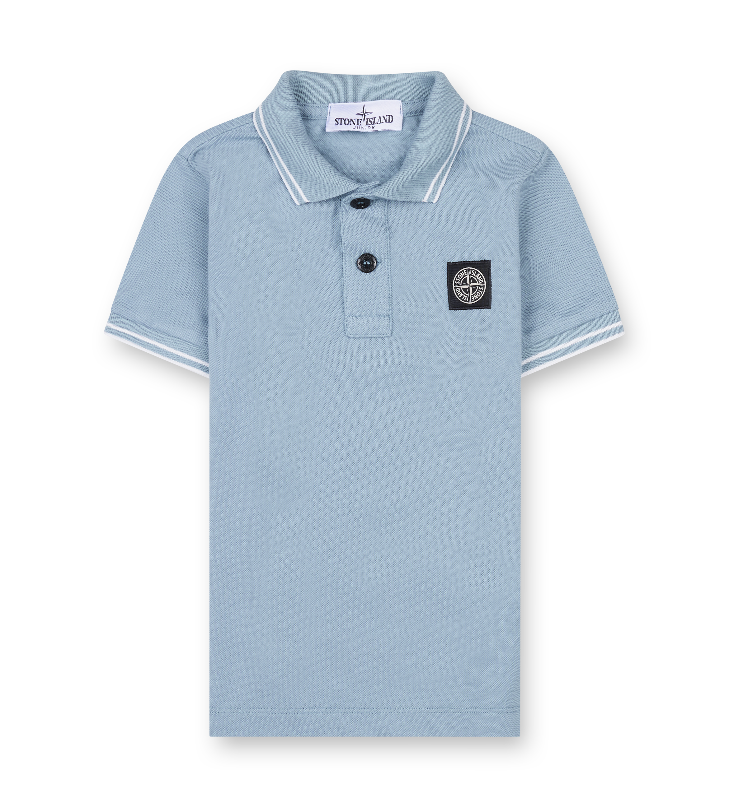 Stone Island Compass Polo Shirt in Light Blue (Kids)