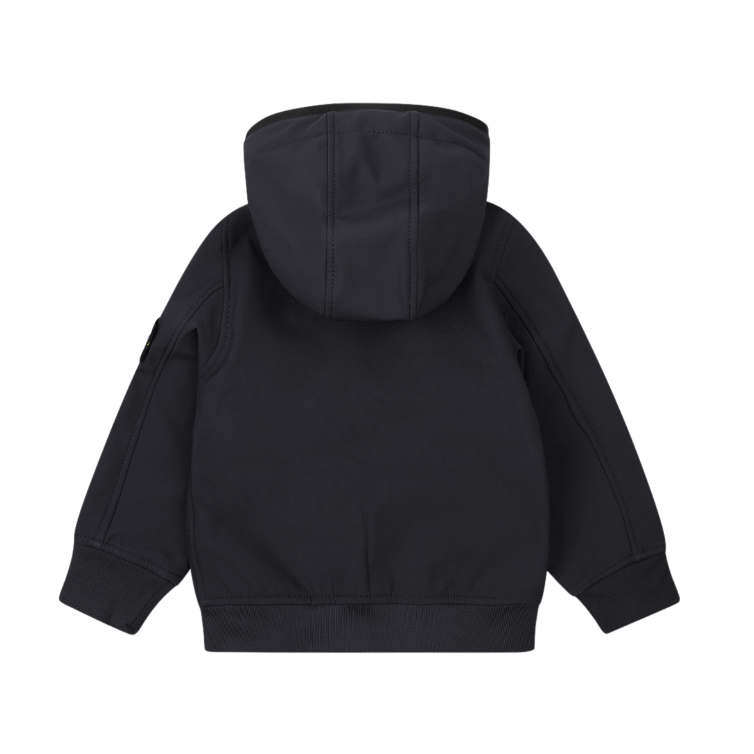 Stone Island Hooded Softshell Jacket in Black (Kids)