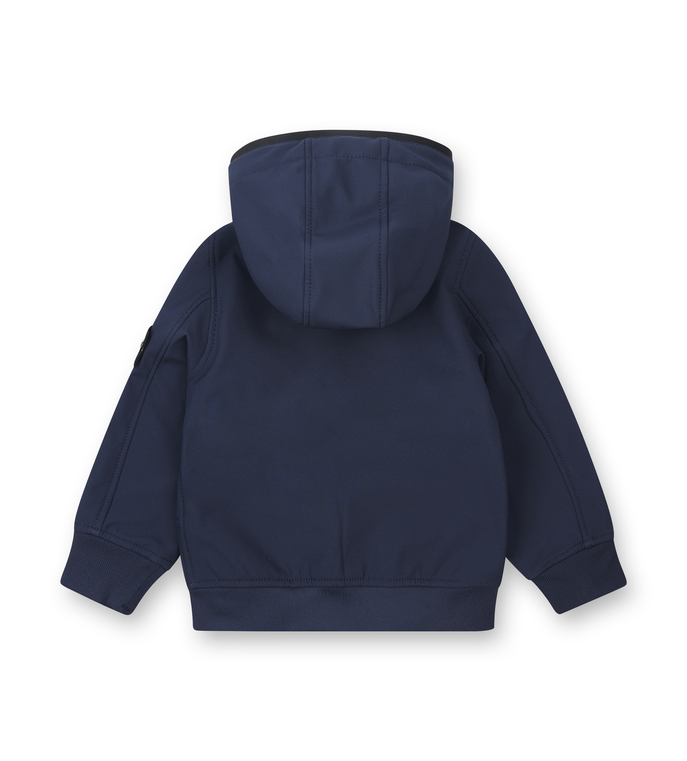 Navy blue hoodie on a white background
