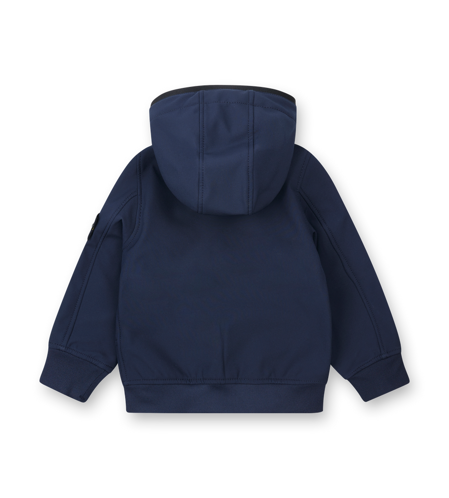 Navy blue hoodie on a white background