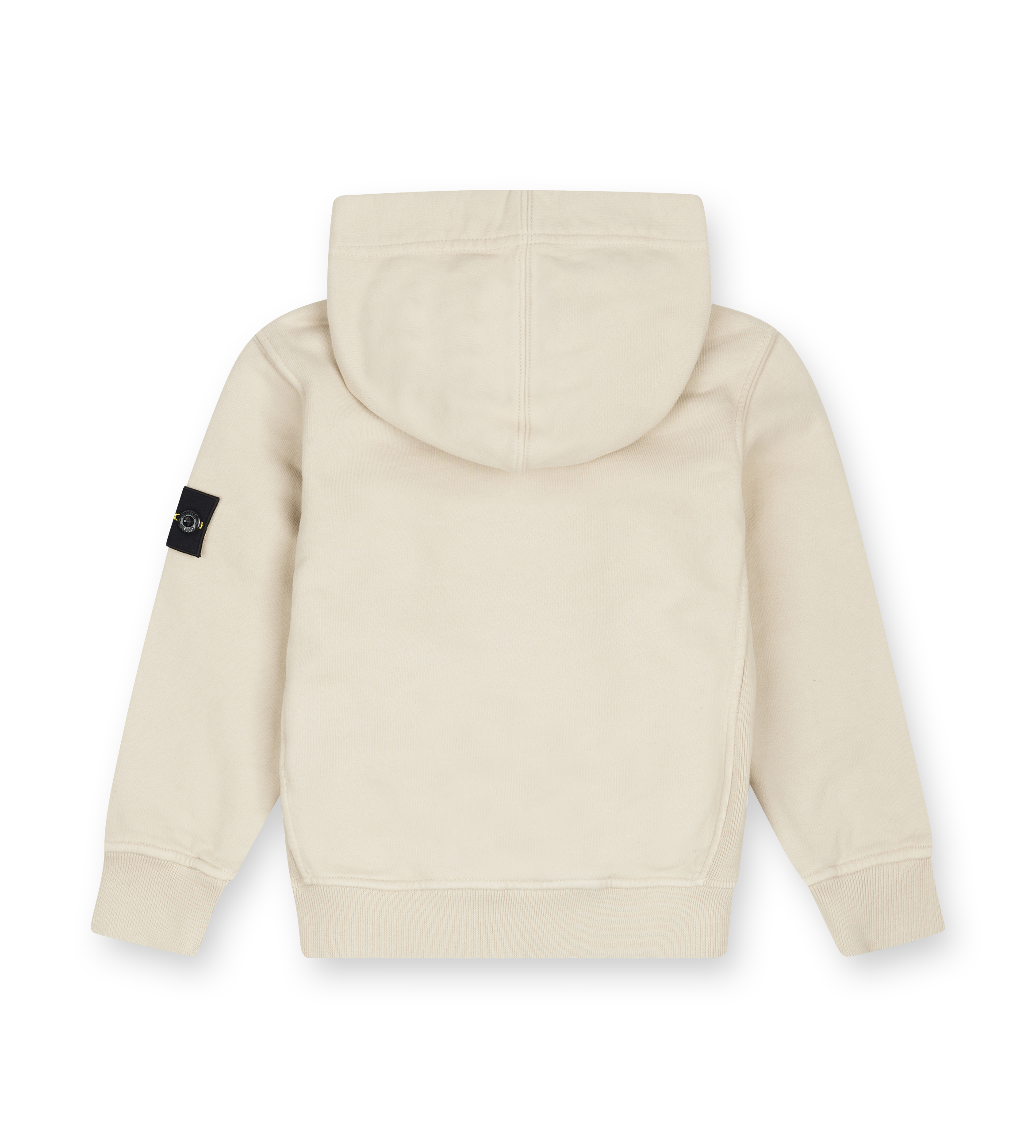 Stone Island Junior Cotton Hoodie in Sand