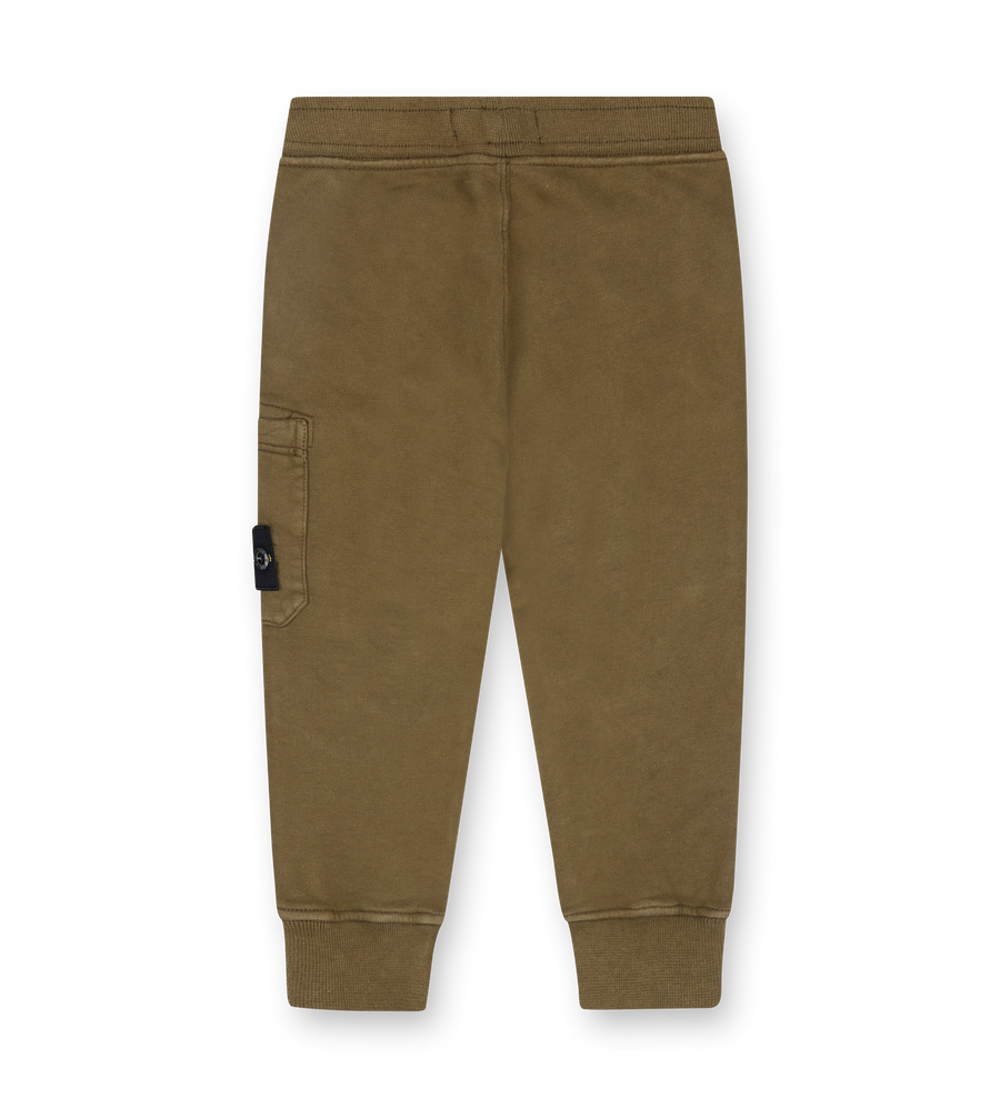 Stone Island Junior Cotton Jogging Trousers in Military Green (Kids)