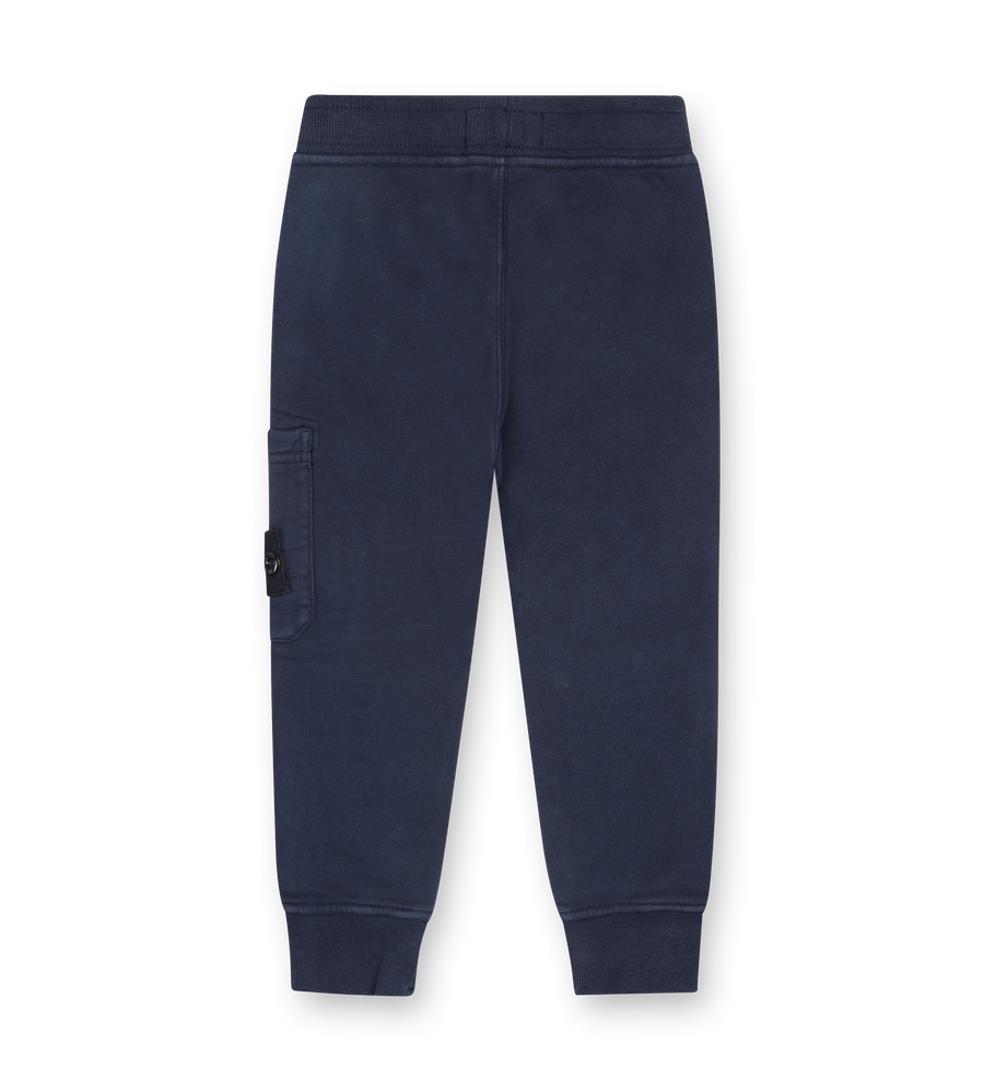 Stone Island Junior Cotton Jogging Trousers in Navy Blue (Kids)