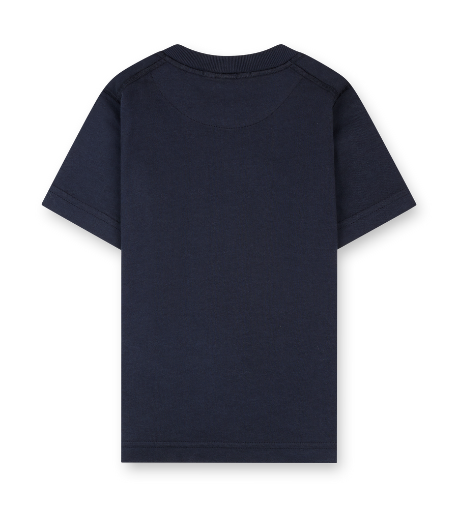 Stone Island Junior Logo Patch T-Shirt in Navy Blue (Kids)