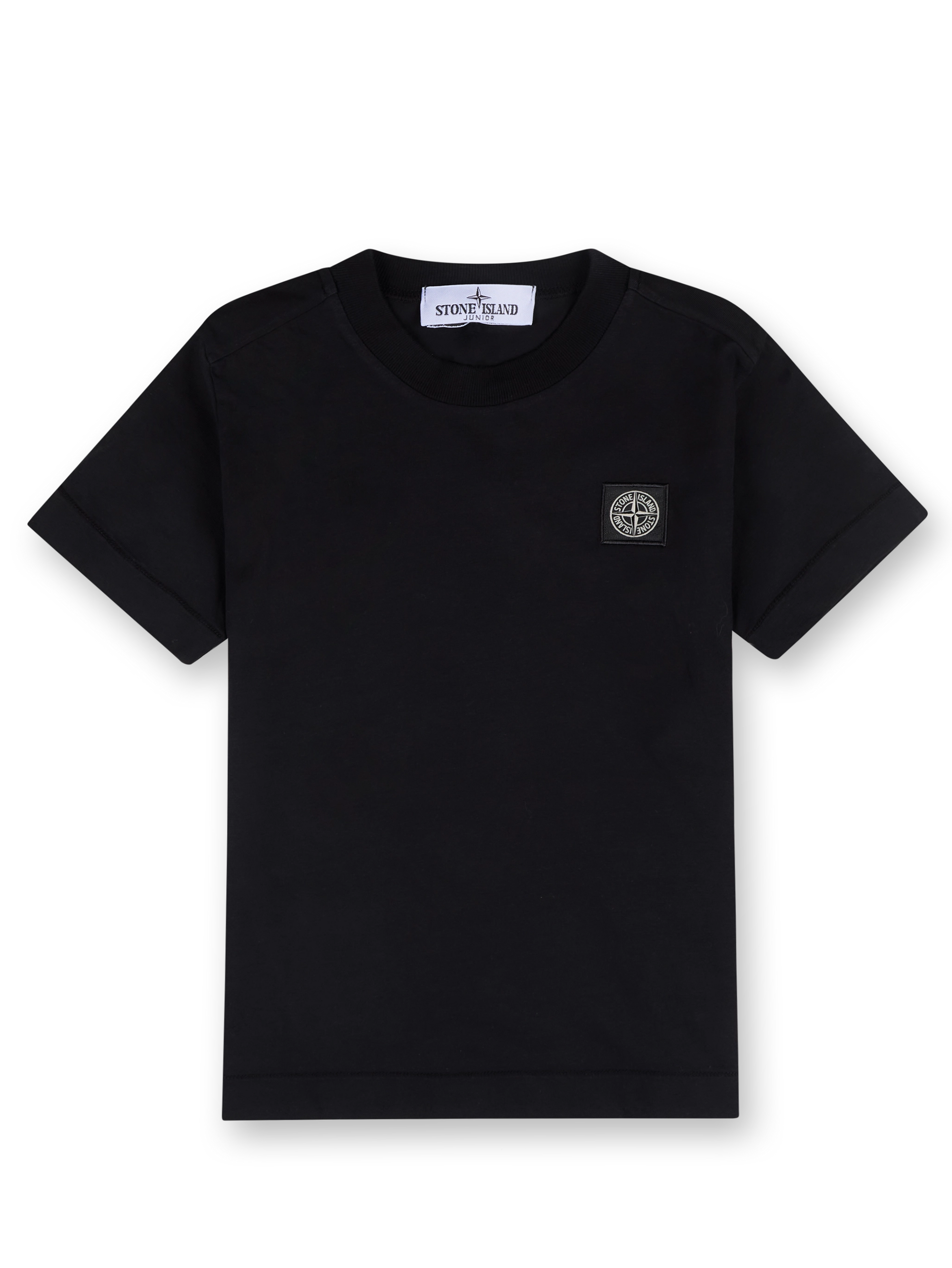 Kids Junior T-shirt met logopatch in zwart