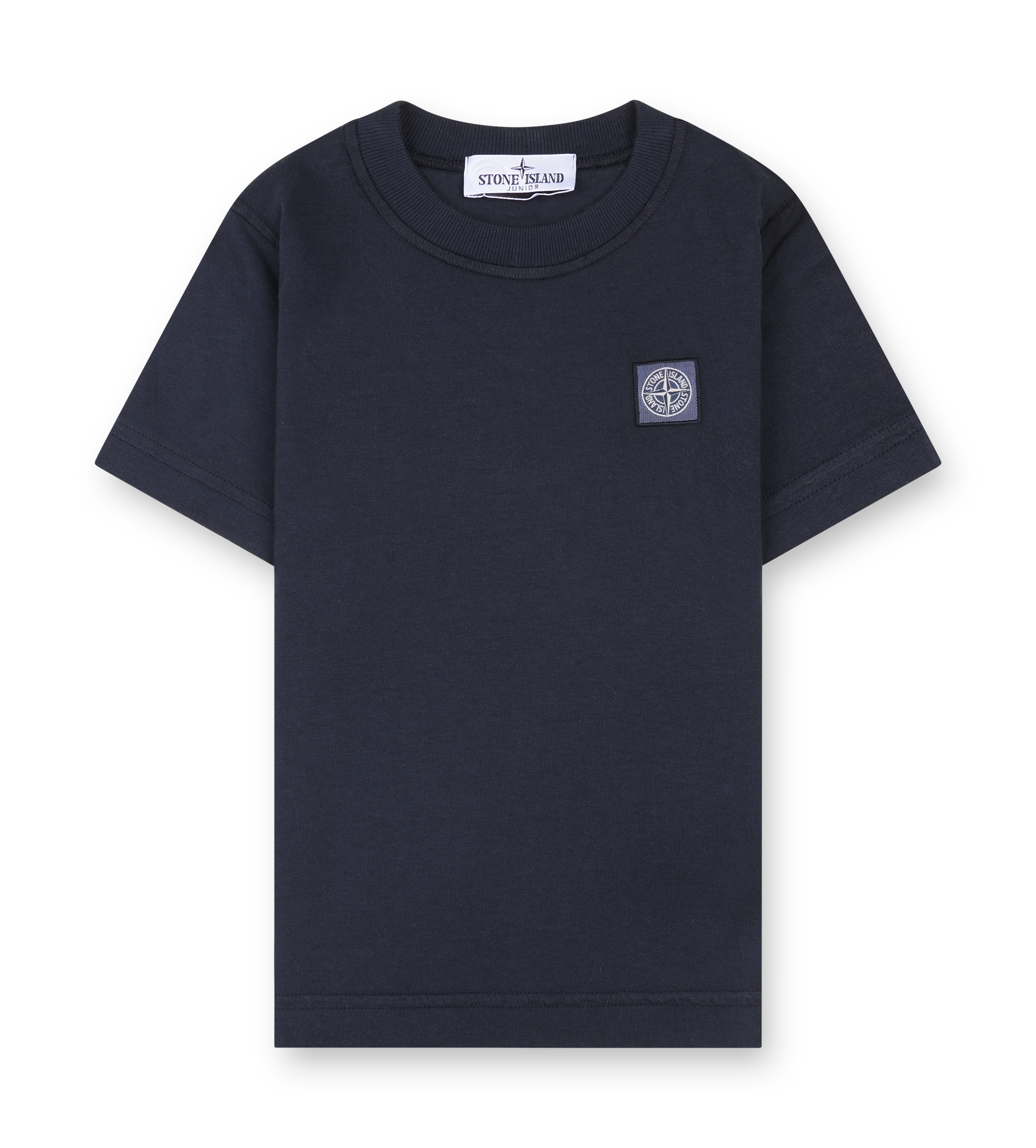 Stone Island Junior Logo Patch T-Shirt in Navy Blue (Kids)