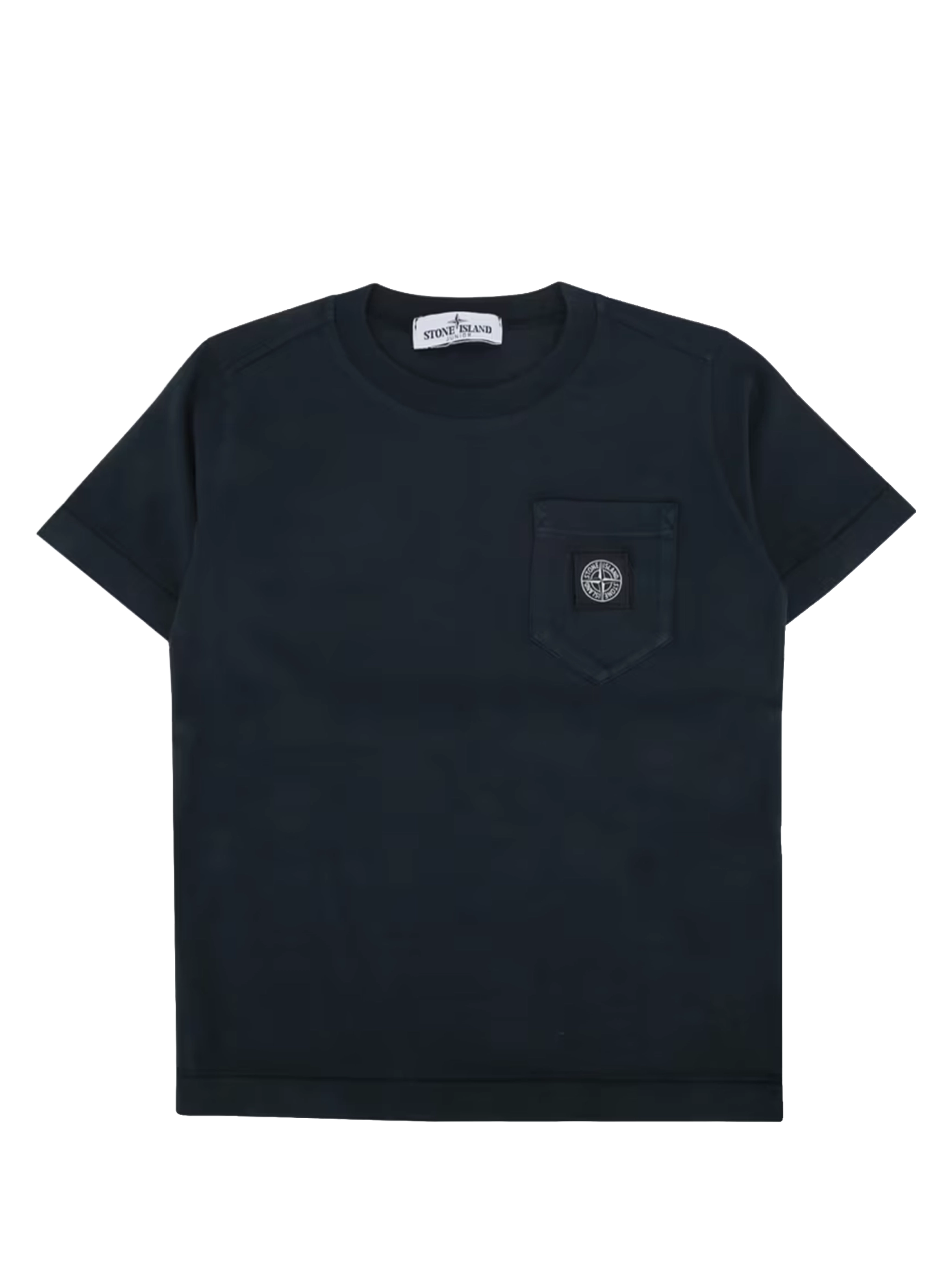 Stone Island Junior Compass Patch T-Shirt in Donkerblauw