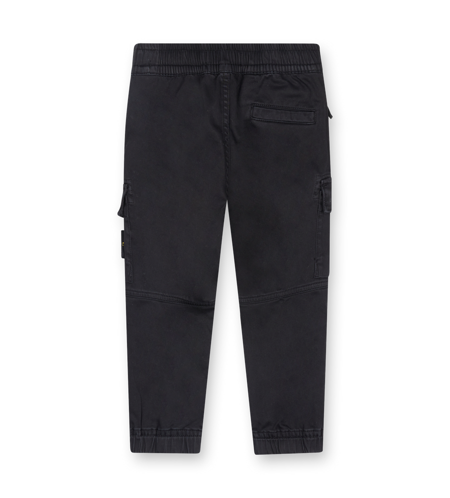 Stone Island Junior Tapered Cargo Trousers in Black (Kids)