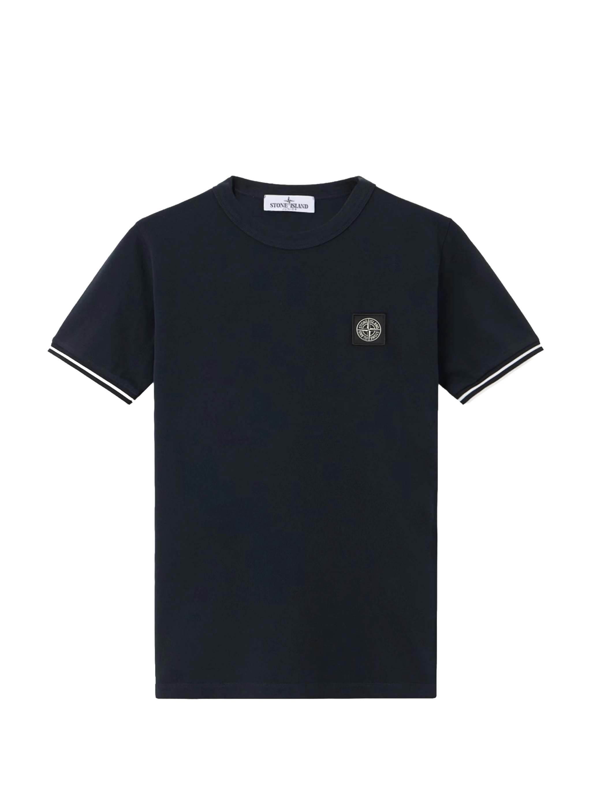 Stone Island T-Shirt With Compass Patch in Donkerblauw