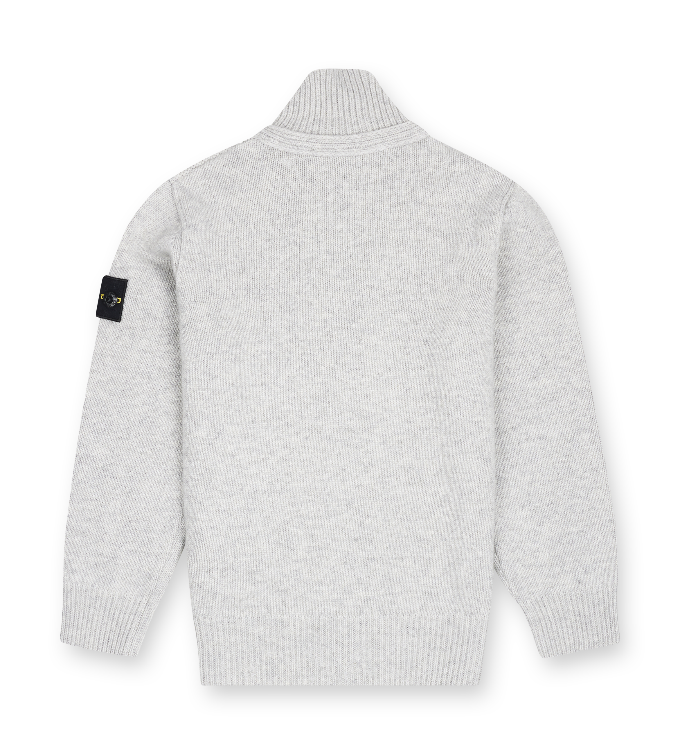 Stone Island Wool Cashmere Cardigan in Dust Grey Melange (Kids)