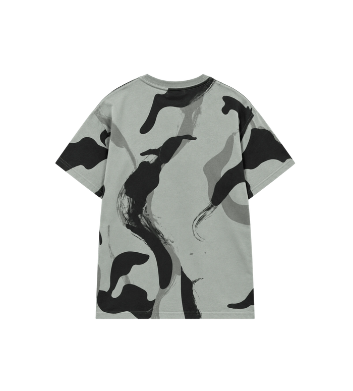 Kids Lichtblauw T-shirt met camouflageprint