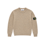 Kids Light Brown Melange Knit Sweater