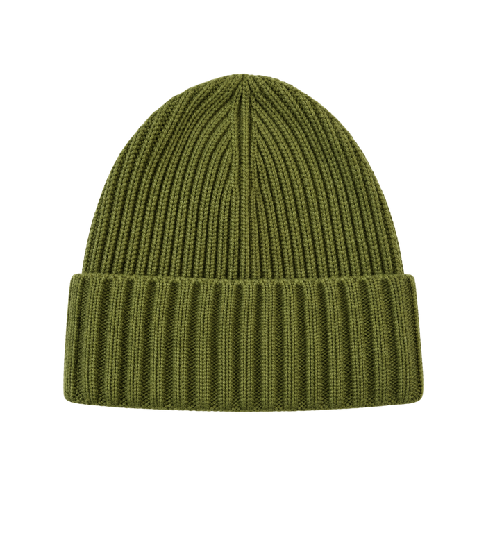 Kids Full Rib RWS Wool Beanie Military Green