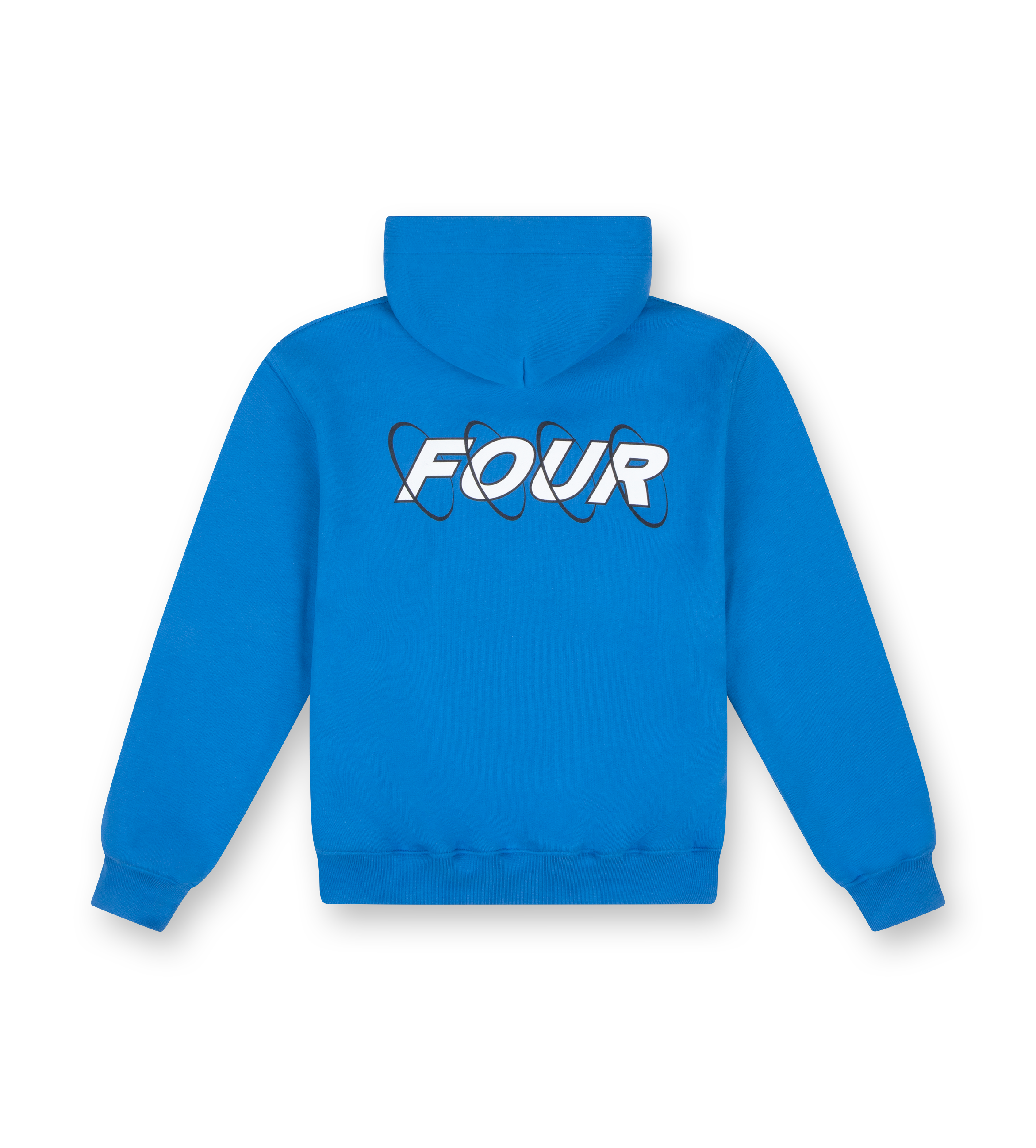 Circles Zip Up Hoodie Princess Blue/ White