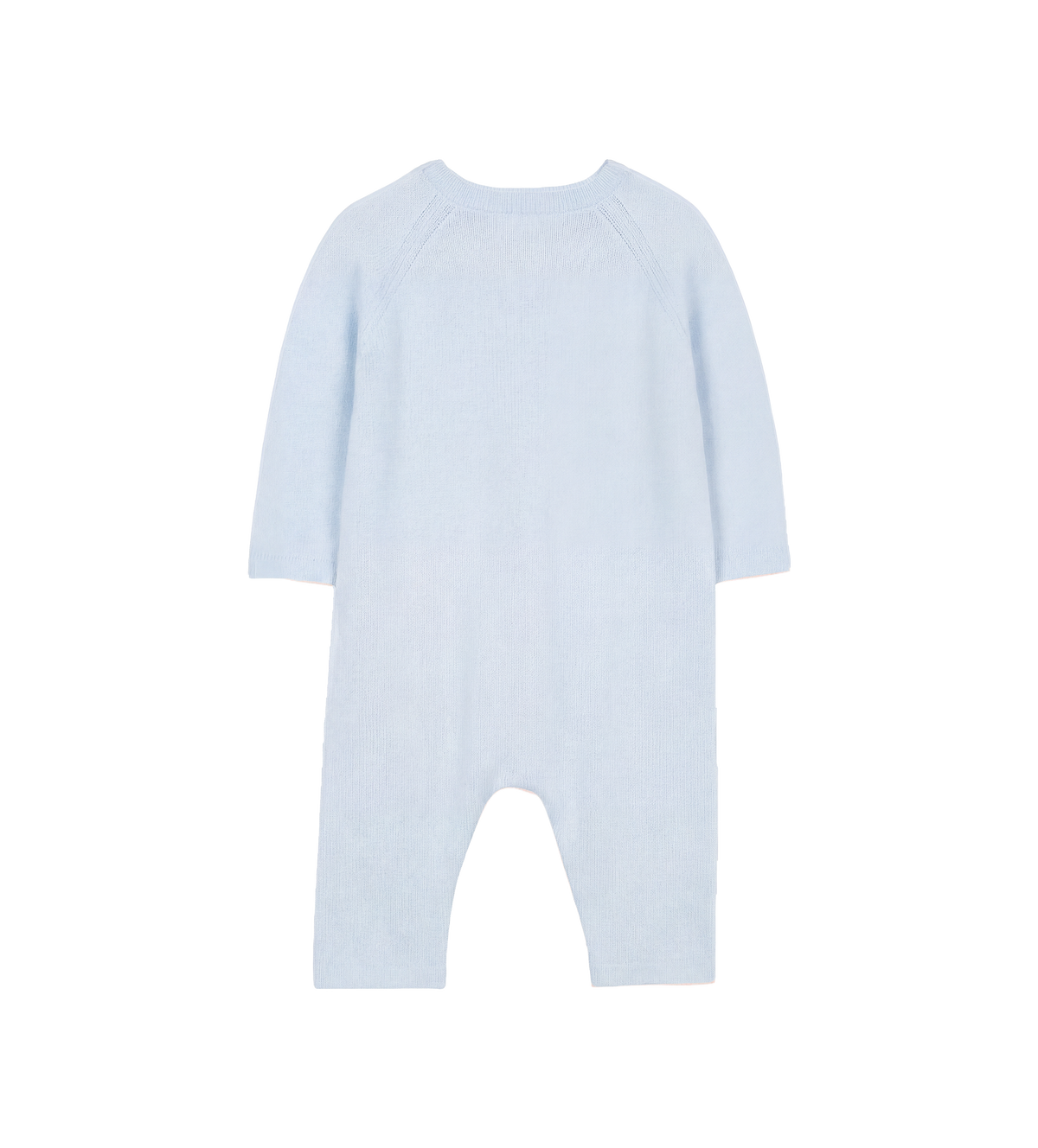 Baby Rabbit Motif Baby Sleepsuit in Sky Blue