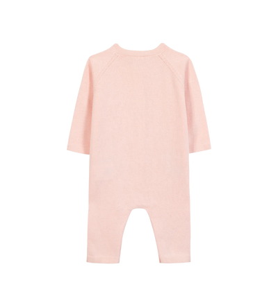 Baby Embroidered Baby Sleepsuit in Pink