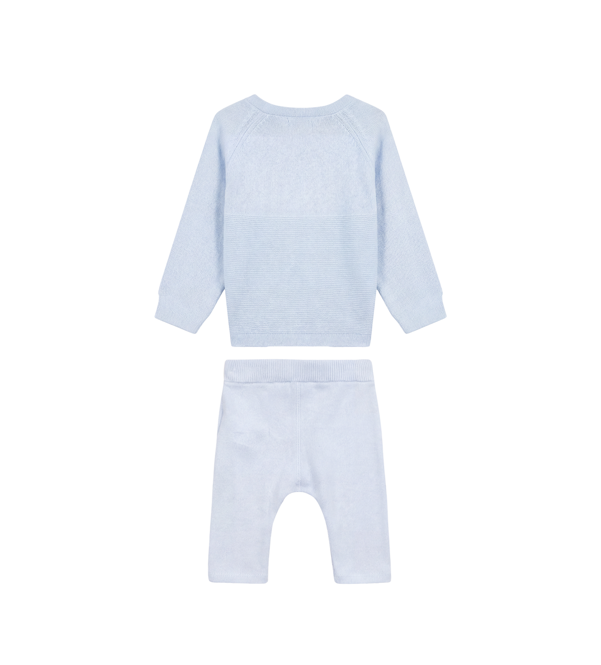 Baby Rabbit Embroidered Baby Set in Sky Blue