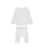 Baby Rabbit Embroidered Baby Set in White