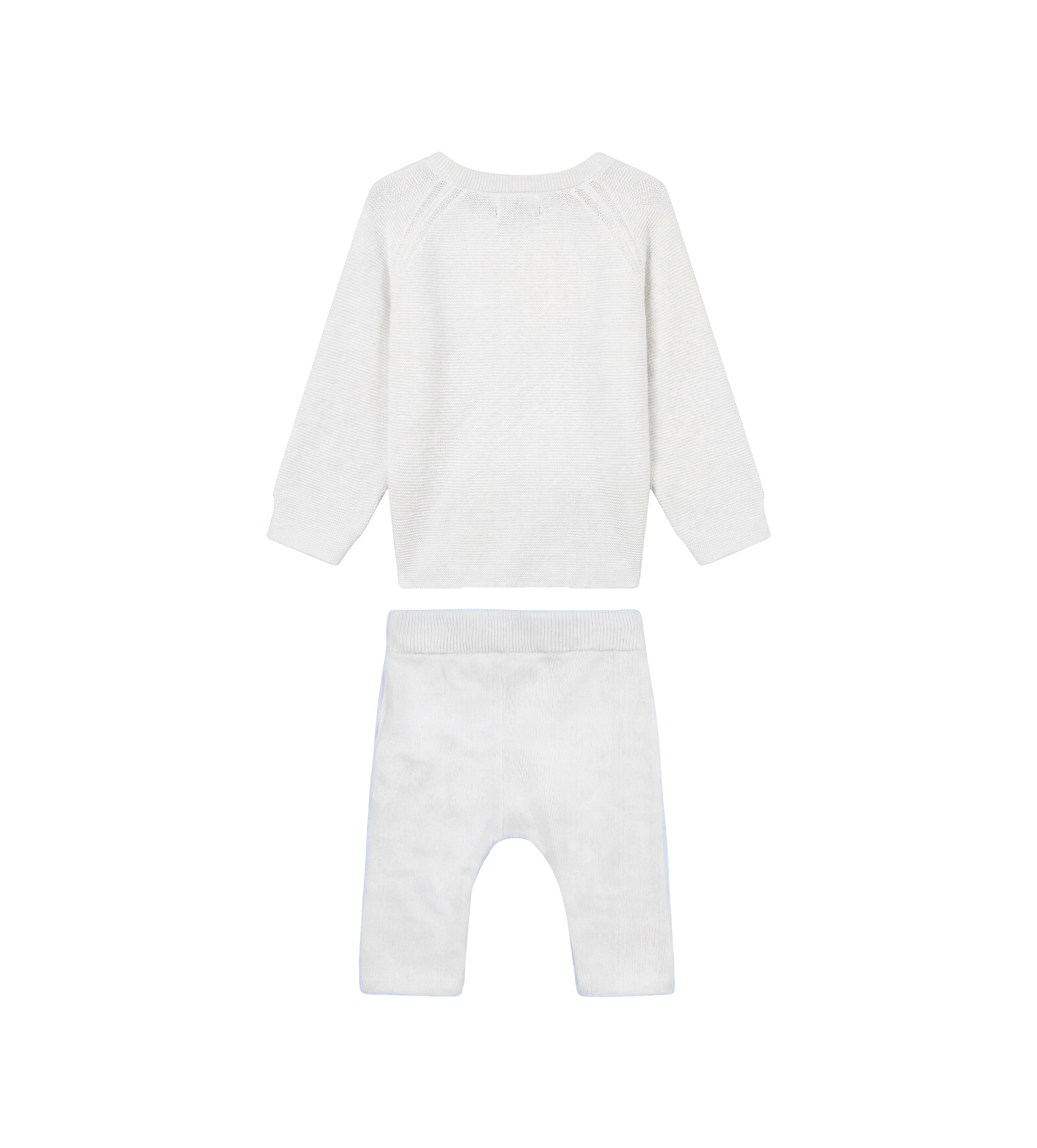 Tartine et Chocolat Konijn geborduurde babyset in wit